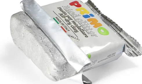 Primo - Selvhærdende Ler 250 G - Sølvfarve