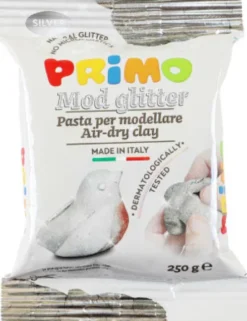 Primo - Selvhærdende Ler 250 G - Sølvfarve