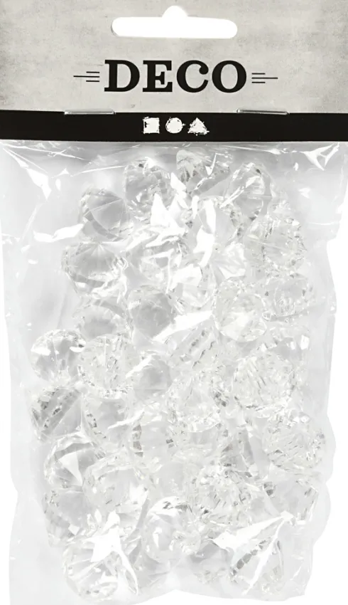 Prisme - Str. 17X16 MM - Hulstr. 1,2 MM - Blank Transparent - 43 Stk