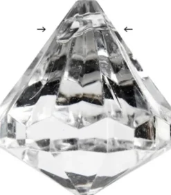 Prisme - Str. 27X30 MM - Hulstr. 2,5 MM - Blank Transparent - 8 Stk