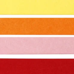 Quillingpapir - L 78 CM - B 5 MM - 120 G - Orange - Pink - Rød - Gul - 100 Stk