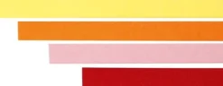 Quillingpapir - L 78 CM - B 5 MM - 120 G - Orange - Pink - Rød - Gul - 100 Stk