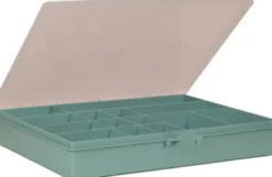 Raaco - Opbevaringsboks Med 14 Rum - 55X33,2X25,4 CM - Turkis
