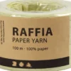 Raffia Papirgarn - B 7-8 MM - Lys Grøn - 100 M
