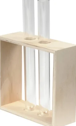 Reagensglasholder - H 10+15 CM - D 4 CM - B 10,5 CM - 1 Stk