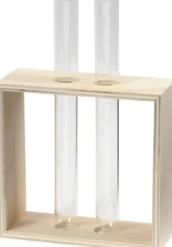 Reagensglasholder - H 10+15 CM - D 4 CM - B 10,5 CM - 1 Stk