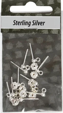 Ørestik - L 13 MM - Sterling Sølv - 10 Stk