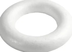 Ring Med Flad Bagside - Ø 25 CM - Tykkelse 30 MM - Hvid - 1 Stk