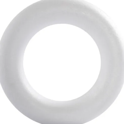 Ring - Str. 21,5 CM - Tykkelse 45 MM - Hvid - 1 Stk