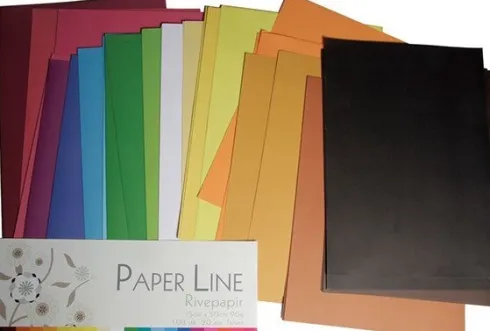 Rivepapir - 35 X 50 CM - 20 Farver - 100 Stk - Paper Line