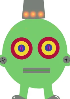 Robotter - H 22,5-24 CM - B 15-16 CM - 230 G - Hvid - 16 Stk