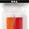 Rocaiperler - Glasperler - 2-Cut Ø 1,7 MM Hul 0,5 MM - Transparent Orange+Rød - 2X7 G