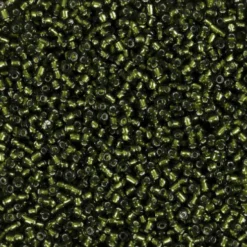 Rocaiperler - Glasperler - Ø 1,7 MM Hul 0,5-0,8 MM - Græsgrøn - 25 G