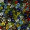 Rocaiperler - Glasperler - Ø 4 MM Hul 0,9-1,2 MM - Blank Transparent - 1000 G