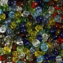 Rocaiperler - Glasperler - Ø 4 MM Hul 0,9-1,2 MM - Blank Transparent - 1000 G