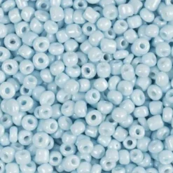 Rocaiperler - Glasperler - Ø 3 MM Hul 0,6-1,0 MM - Lys Blå - 25 G