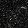 Rocaiperler - Glasperler - Ø 4 MM Hul 0,9-1,2 MM - Sort - 25 G