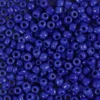 Rocaiperler - Glasperler - 3 MM Hul 0,6-1,0 MM - Blå - 25 G