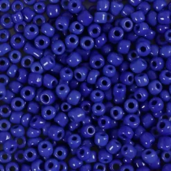 Rocaiperler - Glasperler - 3 MM Hul 0,6-1,0 MM - Blå - 25 G