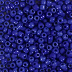Rocaiperler - Glasperler - 3 MM Hul 0,6-1,0 MM - Blå - 25 G