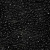 Rocaiperler - Glasperler - Ø 2 MM Hul 0,8 MM - Sort - 25 G
