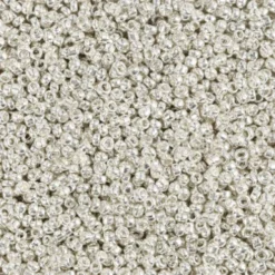 Rocaiperler - Glasperler - Ø 1,7 MM Hul 0,5-0,8 MM - Sølv Metal - 25 G