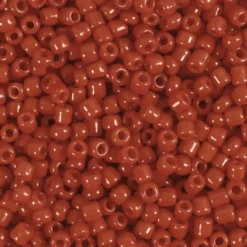 Rocaiperler - Glasperler - Ø 3 MM Hul 0,6-1,0 MM - Mørk Rød - 25 G