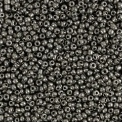 Rocaiperler - Glasperler - Ø 1,7 MM Hul 0,5-0,8 MM - Grå Metal - 25 G