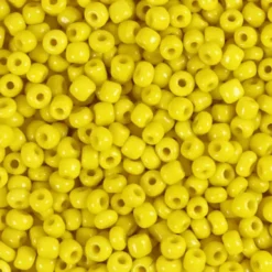 Rocaiperler - Glasperler - Ø 3 MM Hul 0,6-1,0 MM - Gul - 25 G
