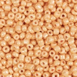 Rocaiperler - Glasperler - Ø 3 MM Hul 0,6-1,0 MM - Peach - 25 G