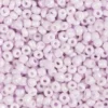 Rocaiperler - Glasperler - Ø 3 MM Hul 0,6-1,0 MM - Soft Rosa - 25 G
