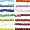 Rocaiperler - Glasperler - Ø 3 MM Hul 0,6-1,0 MM - Flere Farver - 14X25 G