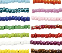 Rocaiperler - Glasperler - Ø 3 MM Hul 0,6-1,0 MM - Flere Farver - 14X25 G