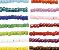 Rocaiperler - Glasperler - Ø 3 MM Hul 0,6-1,0 MM - Flere Farver - 14X25 G