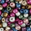 Rocaiperler - Glasperler - Ø 5 MM Hul 1,2 MM - Metallicfarver - 720 G
