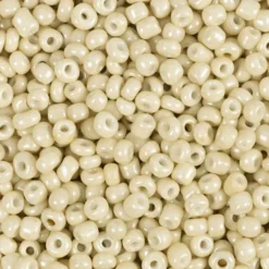 Rocaiperler - Glasperler - Ø 3 MM Hul 0,6-1,0 MM - Off White - 25 G