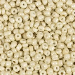 Rocaiperler - Glasperler - Ø 3 MM Hul 0,6-1,0 MM - Off White - 25 G