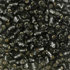 Rocaiperler - Glasperler - Ø 4 MM Hul 0,9-1,2 MM - Klar Grå - 25 G