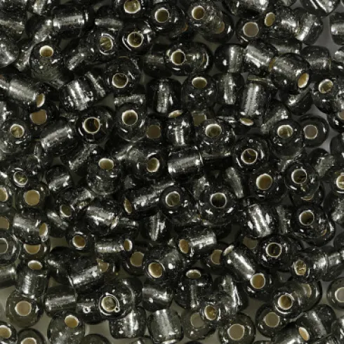 Rocaiperler - Glasperler - Ø 4 MM Hul 0,9-1,2 MM - Klar Grå - 25 G
