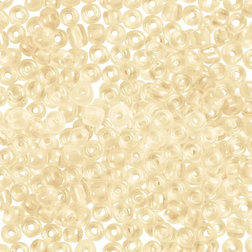 Rocaiperler - Glasperler - Ø 3 MM Hul 0,6-1,0 MM - Elfenben - 500 G