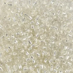 Rocaiperler - Glasperler - Ø 3 MM Hul 0,6-1,0 MM - Sølv - 25 G
