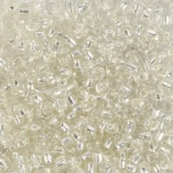 Rocaiperler - Glasperler - Ø 3 MM Hul 0,6-1,0 MM - Sølv - 25 G