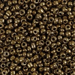 Rocaiperler - Glasperler - Ø 3 MM Hul 0,6-1,0 MM - Bronze - 25 G