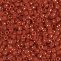 Rocaiperler - Glasperler - Ø 3 MM Hul 0,6-1,0 MM - Mørk Rød - 500 G