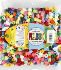 Rør Perler Til Perleplader - Jumbo - Suppleringsfarver - 1000 Stk. - Nabbi