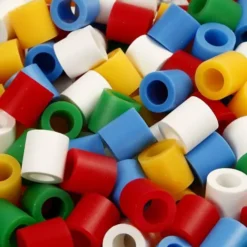 Rør Perler Til Perleplader - Jumbo - Standardfarver - 2450 Stk. - Nabbi