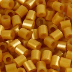 Rør Perler Til Perleplader - Medium - Guld - 6000 Stk. - Nabbi
