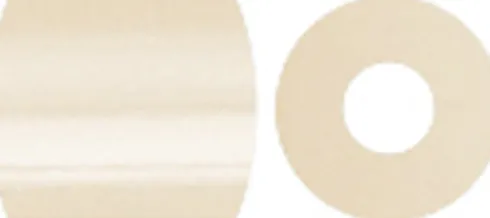 Rør Perler Til Perleplader - Medium - Lys Beige - 6000 Stk. - Nabbi
