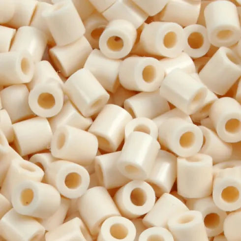 Rør Perler Til Perleplader - Medium - Lys Beige - 6000 Stk. - Nabbi