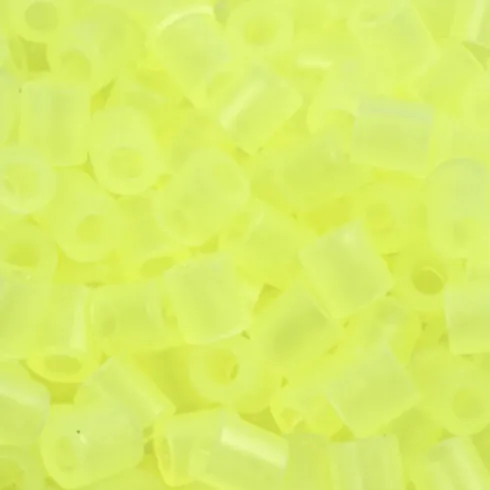 Rør Perler Til Perleplader - Medium - Gul Neon - 1100 Stk. - Nabbi